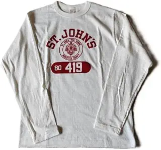 [WAREHOUSE] ウエアハウス 長袖Tシャツ オフ ブラック 黒 2カラー アメカジ メンズ レディース ユニセックス Lot 5906 長袖クルーネック T ST.JOHN’S
