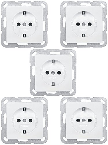 Preisvergleich Produktbild Jung A1520WW SCHUKO-Steckdose (5er Set) (5-Stück)