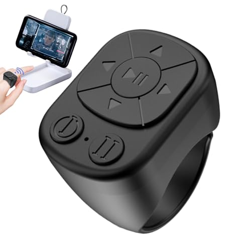 Control remoto de fotos de dedo, control remoto para tomar fotos, girador de páginas compacto, control remoto recargable para obturador de cámara con batería de alta capacidad, control remoto compacto