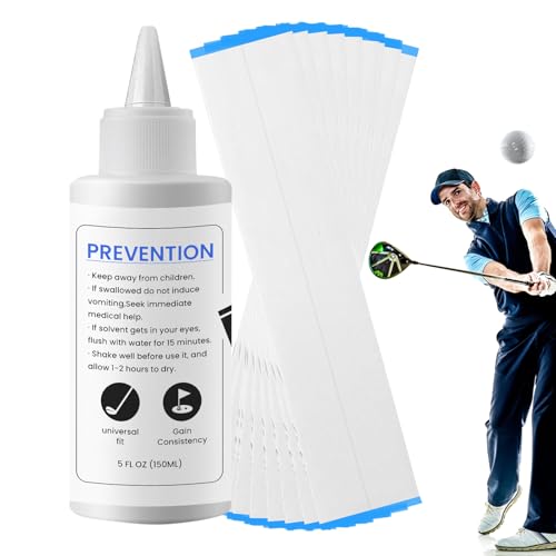 Kit de regrippage de golf comprenant accessoires de pose et solvant de sécurité