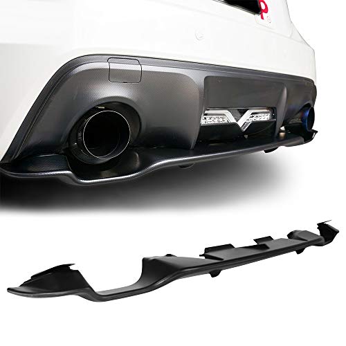 Rear Diffuser Compatible With 2013-2016 Scion Fr-S/2013-2020 Subaru Brz/2017-2020 Toyota 86, Abs Black Rear Bumper Under Lip By Ikon Motorsports, 2014 2015 2016 2017 2018 2019 #TOP1
