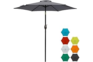7.5 Ft Patio Umbrella Clearance - Luxury Bargain for Patio Comfort