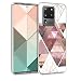 Produktbild kwmobile Hülle kompatibel mit Samsung Galaxy S20 Ultra - Handyhülle - Handy Case Glory Dreieck Muster Rosa Rosegold Weiß