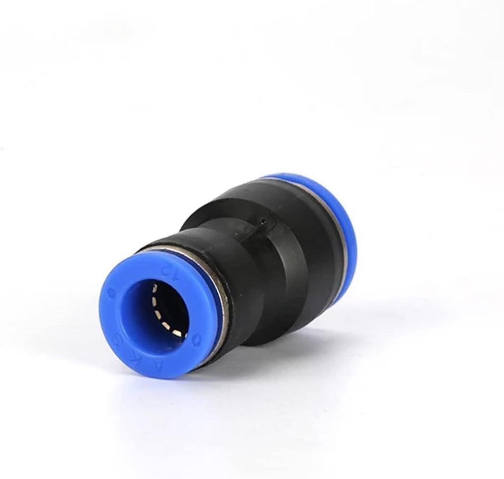 Reducer Push to Connect Fitting, 1/4" to 5/32" Tube OD, Reducing Pneumatic Quick Connector Coupler (Pack of 10)