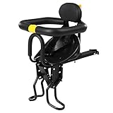 Diseñado ergonómicamente con respaldo y pedales de pie ajustables que se pueden estirar ajustando el lugar de instalación, cómodos para que el niño se siente.