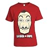 Casa de Papel Geld Heist Red Tshirt Front Print Dalì Masker Logo Officiële Product 100% Originele Netflix TV-serie