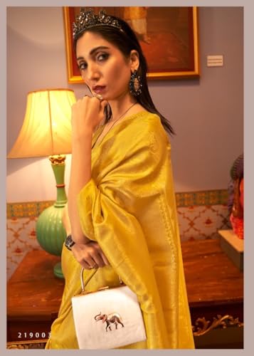 Sari traditionnel de luxe en nylon satiné au drapé parfait