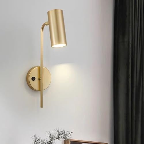 Apliques de pared con interruptor para leer en el dormitorio