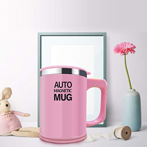 Sisyria Creativa Taza Rosada Auto-Agitar, Mezclador Eléctrico Automático Portátil De Viaje Taza Taza Batidora Anti… - Imagen 7