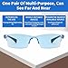 AQOYNQ 2 PCS Auto Focus Glasses Self Adjusting, Automatic Zoom Anti-Blue Light Presbyopia Glasses, Intelligent Dual Focus Smart Reading Glasses for Women & Men(Blue)