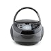 Emerson EPB-3000 Portable CD Player with AM/FM Radio, Programmable Memory, Dual Stereo Speakers, 3.5mm AUX Input, and Two-Way Power for Home or On-The-Go Entertainment – Ideal for Music Lovers