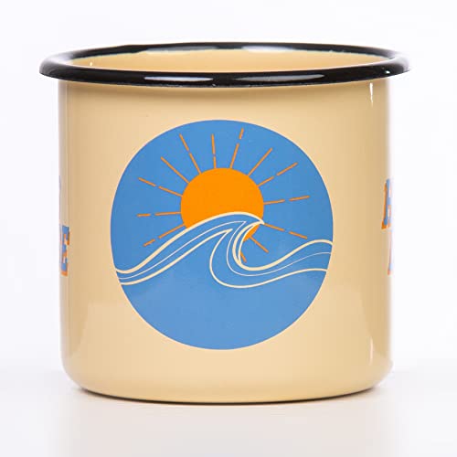 MUGSY Tazza smaltata con scritta HANG LOOSE |