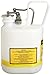 Justrite Type I Safety Can, 1 Gal., White, 12-3/4