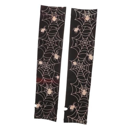 CONGARTENO Spider Web Fingerless Gloves Pair Winter Arm Warmers for Driving Texting Outdoor Activities Soft Material Stylish Design