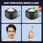 SUERBEATY Nose Wax Kit Men, Nose and Ear Hair Waxing Kit | 40 Sticks, 100g Wax, Up to 20 Uses | Smart Temp Control | USB Fast Heating | Safe for Sensitive Nasal Skin, Painless - Image 5