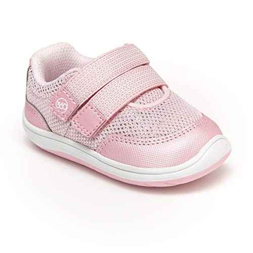 Stride Rite 360 Girl's Dash Anti-Microbial Dual Width Insole Athletic Sneaker, Light Pink, 4.5 M US Toddler