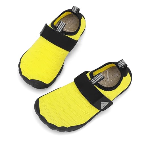 Image of Mishansha Kids Water Shoes Quick-Dry Wide Toe Box Non-Slip Barefoot Shoes Beach Pool Swim Shoes
