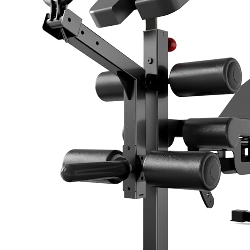 Image of Adjustable Weight Bench, Heavy Duty Workout Bench Press with Leg Extension and Preacher Pad for Home Gym Fitness, Flat Incline Decline Sit Up Bench