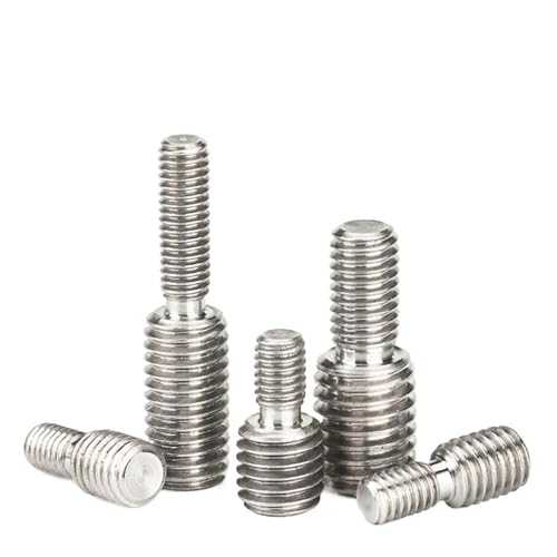 Adaptateur filetage M5 mâle vers M8 mâle en inox 304 goujon de réduction usiné de précision