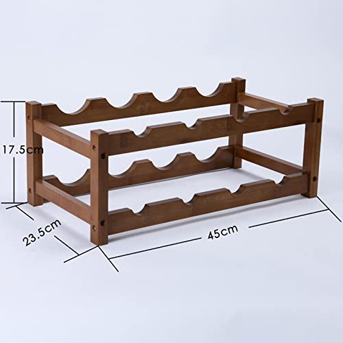 Soporte para botellas de vino FENOKD de madera de nogal miniatura 2