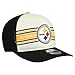 New Era Men's Cream/Black Pittsburgh Steelers Banner A-Frame 9FIFTY Snapback Hat