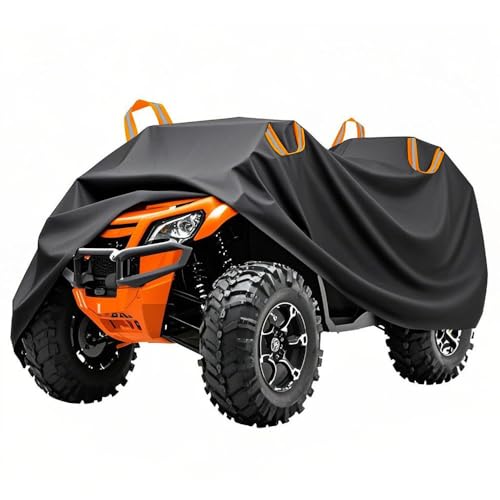 Blueshyhall Bâche de protection pour quad, ATV, imperméable, protection UV, pour l'intérieur et l'extérieur, en tissu polyester 210D, avec bandes...