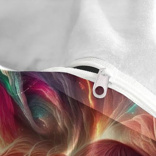 Housse de couette Jésus King avec zip : literie sans plis