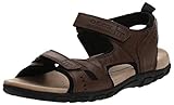 Fermeture : à enfiler Geox Uomo Strada A, Sandales Bout Ouvert Homme, Brun (Coffee C6009), 46 EU