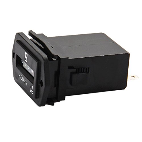 Image of AIMILAR Mechanical Hour Meter AC 110V-250V for Small Engines, Boats, Generators and More - 6 Digit Display with Easy Installation and High Accuracy