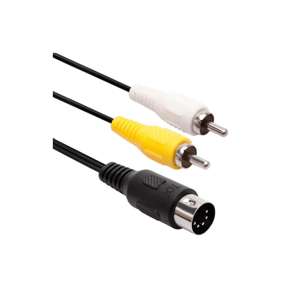 Cable de Video Compuesto AV Audio Video Compatible para Genesis 1 Mega Drive Master System