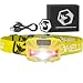 Foxelli USB Rechargeable Headlamp Flashlight - 180 Lumen, up to 40 Hours of Constant Light on a Single Charge, Bright White Led + Red Light, Compact, Easy to Use, Lightweight & Comfortable Headlight
