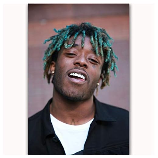NOVELOVE Väggkonst bild Lil Vert Uzi Rapper Hip Hop musik sångare stjärna affisch tryck canvasmålning utan ram 50 x 70 cm