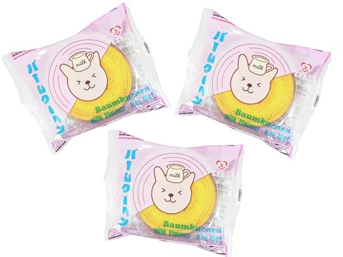 TOKIMEKI Baumkuchen Milchgeschmack Dreierpack - Japanischer Baumkuchen - 3x 70g - OG ASIA - 210g