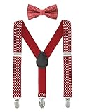 Conjunto pajarita y tirantes diseño Y-forma elástico para los niños. Perfecto un regalo los reyes magos, navidad, fiesta, cumpleaño para sus niños.
