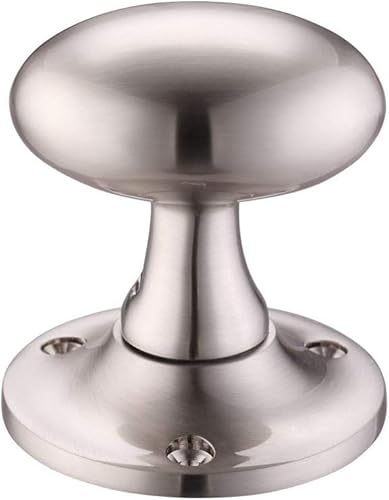 EUROART Contract Oval Mortice Door Knobs - Various Finishes (Satin Nickel)