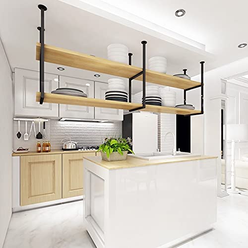 Scaffale da soffitto per vino, libreria sospesa, mensole galleggianti per bar, camera da letto, cucina, supporto per piante da parete