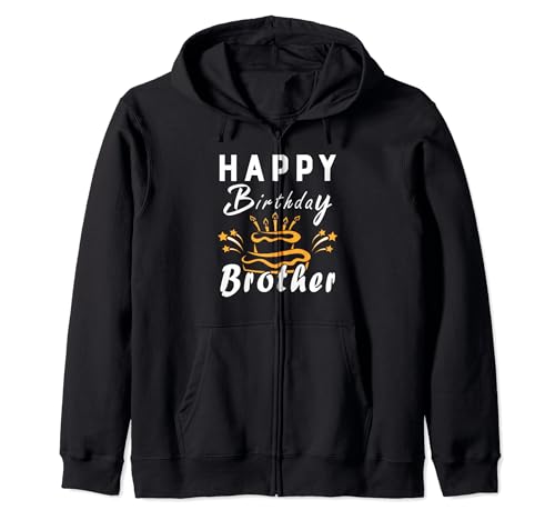 Feliz cumpleaños hermano celebración familia traje a juego Sudadera con Capucha