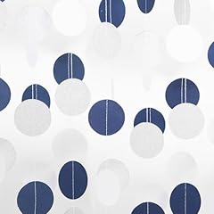 Navy-blue Silver White