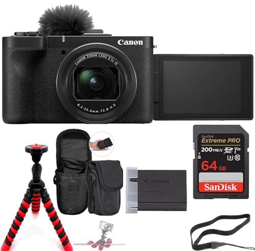 Canon PowerShot V1 fW^Joh + 64GB Extreme PRO[J[hAXpC_[Or&JV_[obO