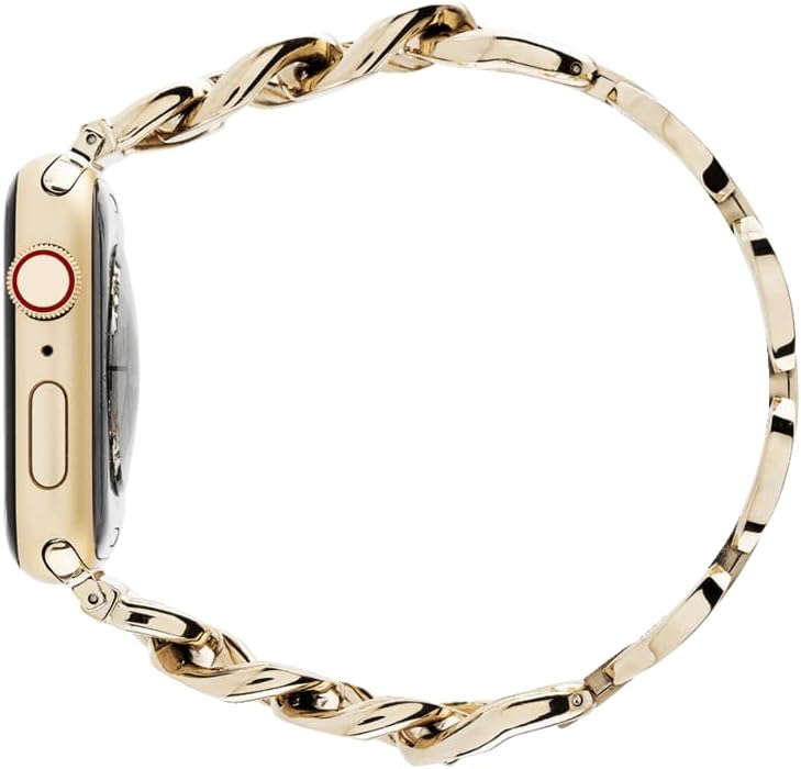 CASETiFY Chain Bracelet Watch Band [Premium Stainless Steel] Compatible with Apple Watch Series 8-1, SE, Ultra - 38mm/40mm/41mm/42mm/44mm/45mm/49mm - Black/Silver/Gold/Rose Gold