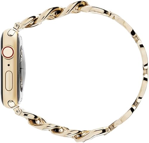 Miniatura 3 de CASETiFY Correa de reloj de cadena acero inoxidable de alta calidad compatible con Apple Watch Series 8-1, SE, Ultra - 1.496 in1.575 in1.614 in1.654