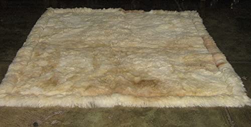 Alfombra peruana de piel de alpaca Alpacaandmore de 80 x 60 cm para decorar el salón 3