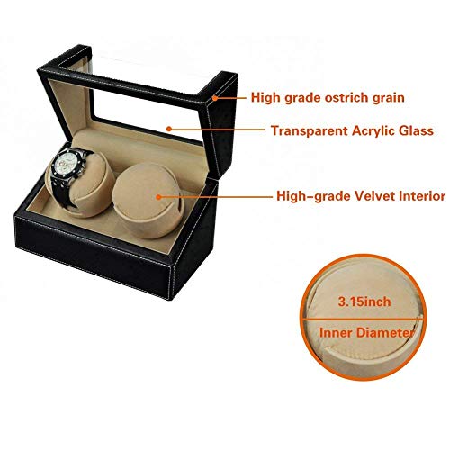 Cajas de winder men watch warners para relojes automáticos con motor silencioso 6