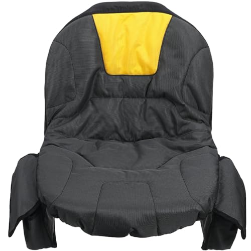 Sosoport Riding Lawn Mower Seat Cover Durable Oxford Waterproof Seat Cover Replacement Universal Lawn Mower Seat Cover Protector with Sides Storage
