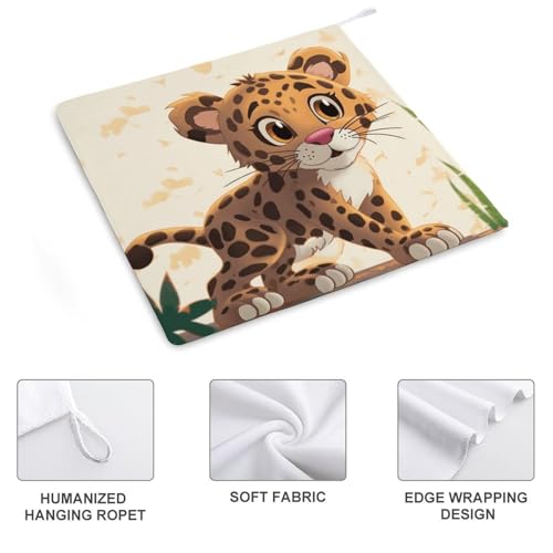 Serviette à main tigre en microfibre douce et légère pour le bain - 5