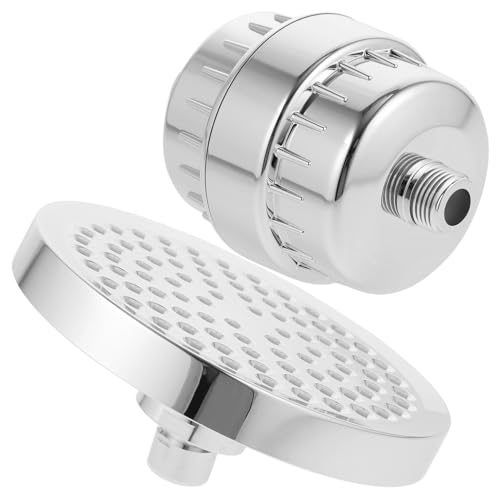 iplusmile Cabezal de Ducha con Filtro Descalcificador para Agua Dura de Filtración Duradero Efecto Cascada y Alta Presión Filtro Purificador para Ducha y Resistente