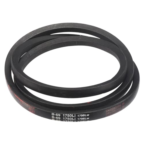 Image of uxcell 3 Pack B69 Classic V-Belt, 72 inch Outside Circumference, Black, Industrial Rubber V-Belt