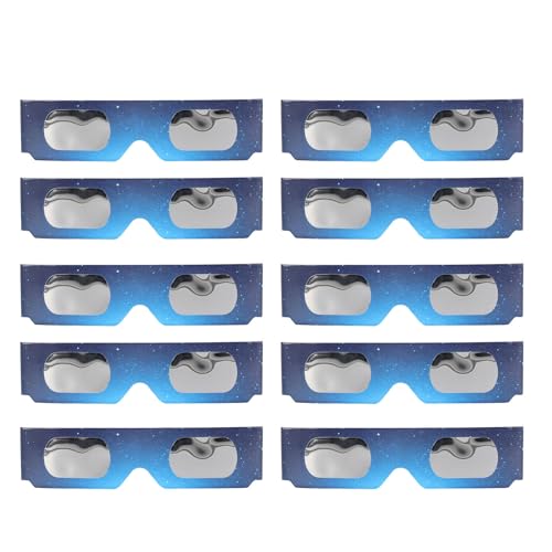 Generic Gafas Eclipse, Filtro óptico 10 Piezas Protección para lo...