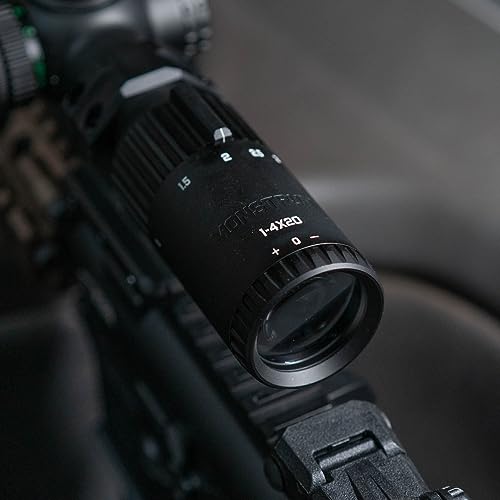 Monstrum Banshee 1-4x20 LPVO Rifle Scope with Offset Scope Mount | BDC-B1 Reticle | Flat Dark Earth - Thumbnail 6