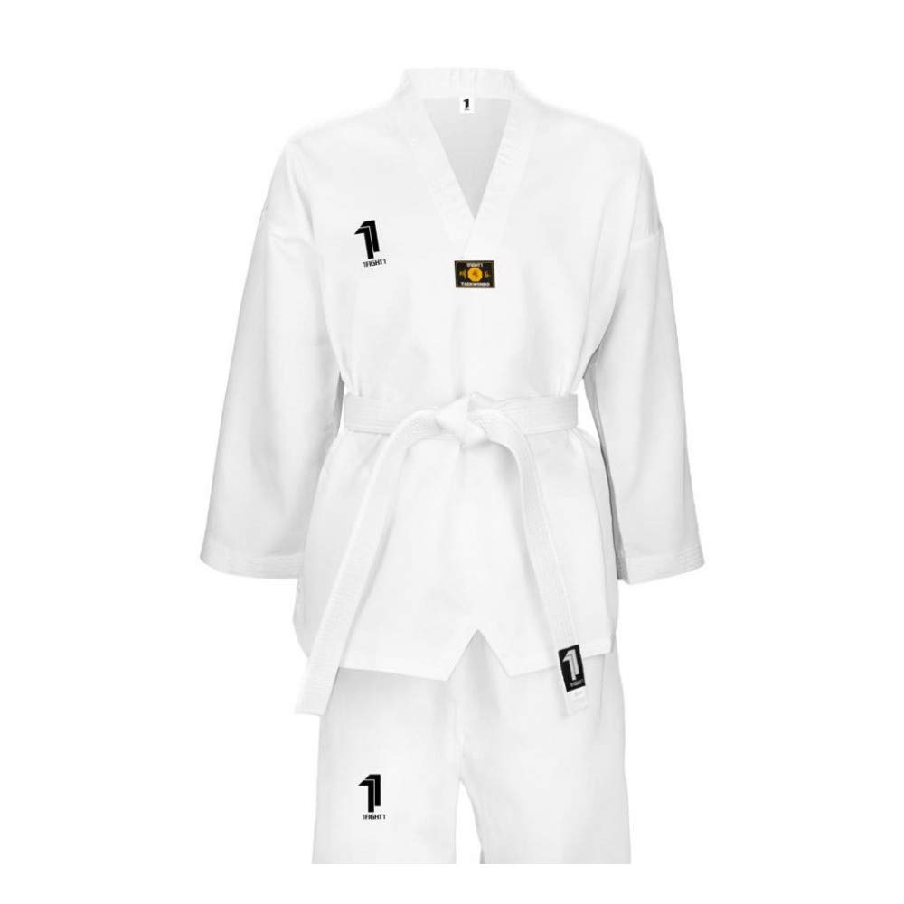 Dobok Taekwondo brodé Club col Blanc